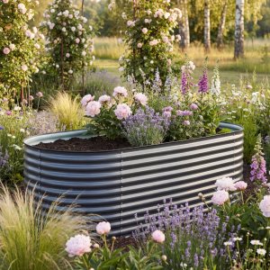 Odlingslåda i galvaniserat stål | 240cm Odlingslåda i galvaniserat stål | 240cm