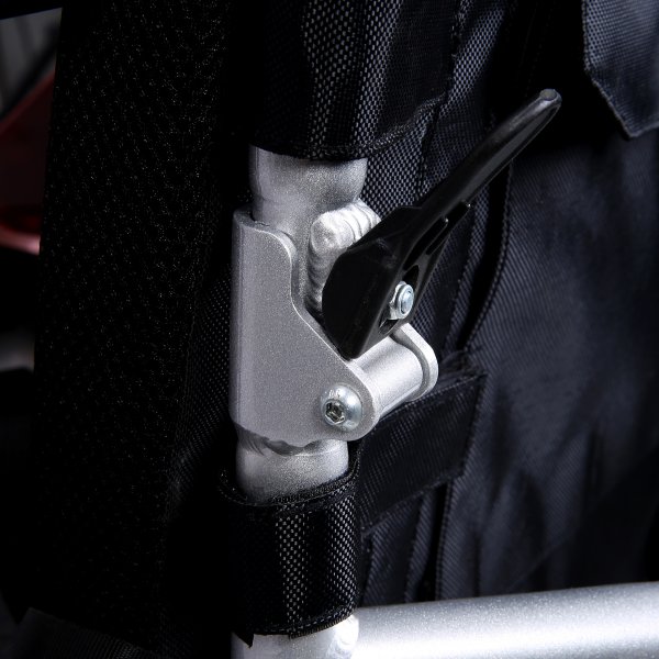 Elrullstol med joystick | Ltt att transportera | Stllbart ryggstd