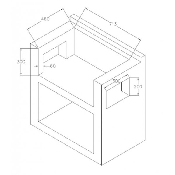 Inbyggnadsgrill gasol f�r utek�k | Rostfri | Texas