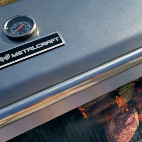 Stor rostfri gasolgrill/utekk med varmluftsfunktion | New Orleans