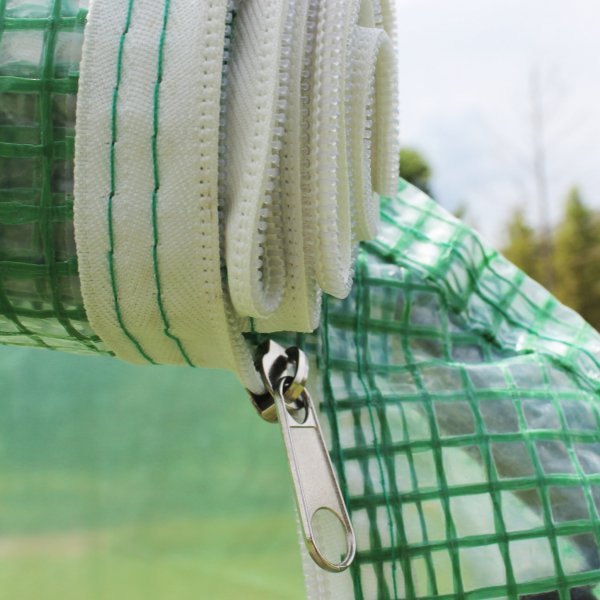 Tunnelvxthus 9m | Stlram med PE-plastverdrag