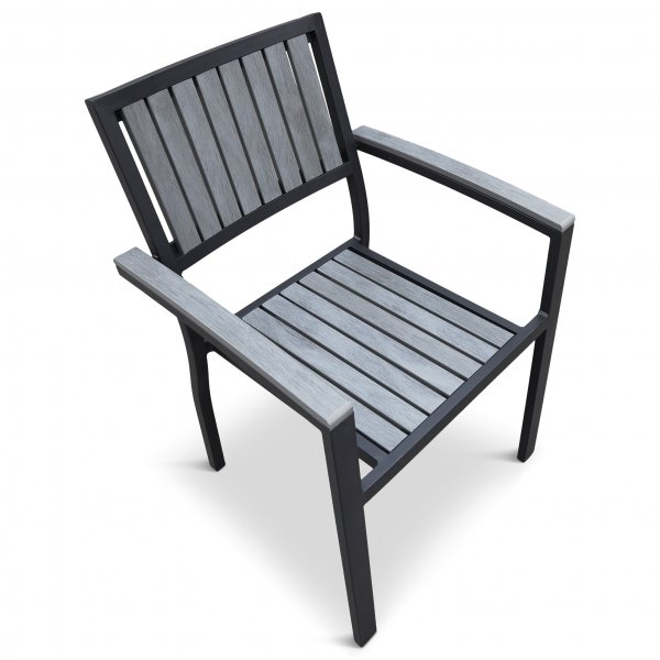 Trdgrdsstol i aluminium och komposit - Rind 10-pack