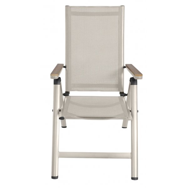 Reglerbar positionsstol i beige textilene med trlook | Svea