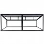 Minivxthus med tv luckor | 4mm skerhetsglas | Svart
