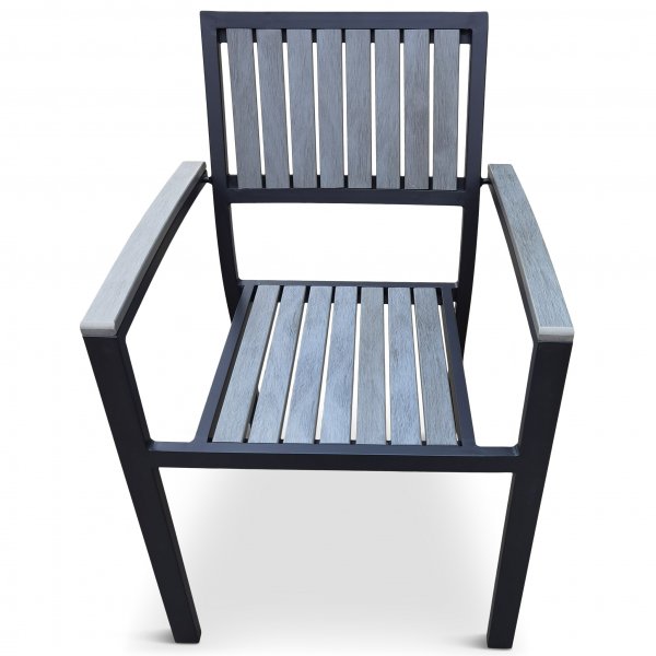 Trdgrdsstol i aluminium och komposit - Waxholm 8-pack