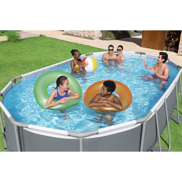 Bestway pool ovan mark 4,88x3,05m - 1m djup | Power Steel Oval (56448)