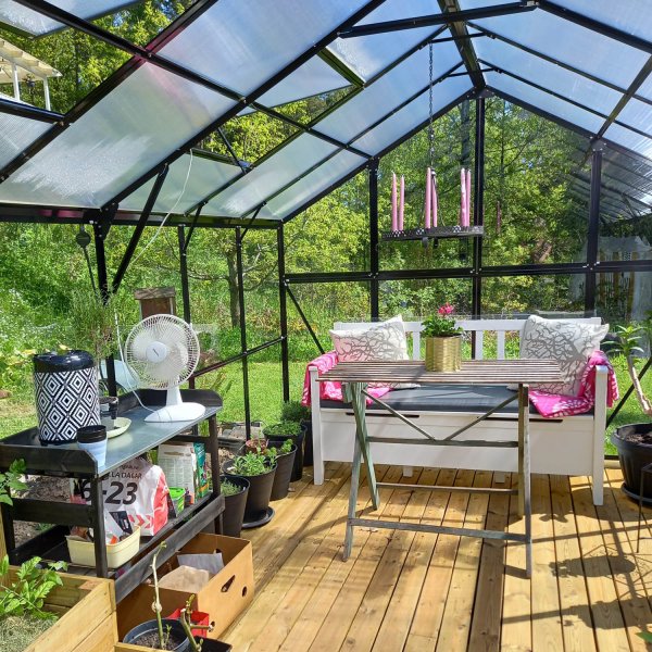 Glasväxthus 17,5 m² | 5 års stormgaranti | 4mm säkerhetsglas Glasväxthus 17,5 m² | 5 års stormgaranti | 4mm säkerhetsglas