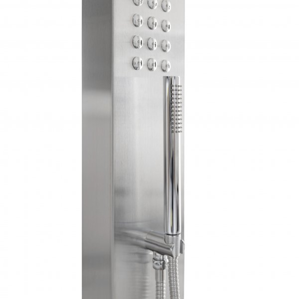 Utedusch med st�llbart duschhuvud | Rostfritt st�l