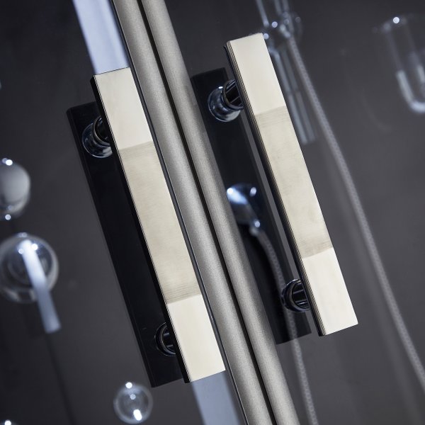 Rektangul�r duschkabin med jacuzzi-badkar