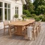 Utdragbart matbord i teak 180�220 cm med butterfly-funktion | Salt�