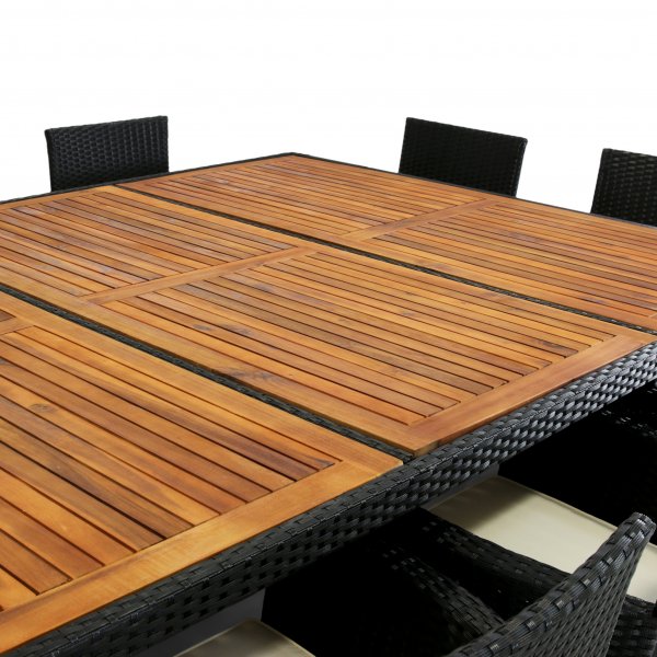 Stor matgrupp utembler 220x160cm | 10 stolar | Lyfco Svanesund