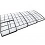 Pooltak 4x8m | Utan skenor | UV-skydd | Flexibel drr