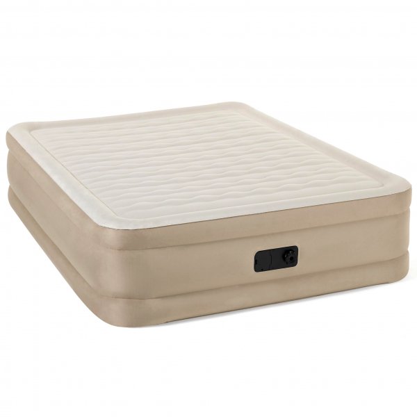 Tjock luftmadrass f�r 2 personer med inbyggd pump - Bestway Fortech Airbed Queen