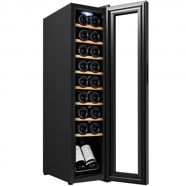 Vinkyl 18 flaskor | Extra tystgående | LED-belysning | 25cm smal Vinkyl 18 flaskor | Extra tystgående | LED-belysning | 25cm smal