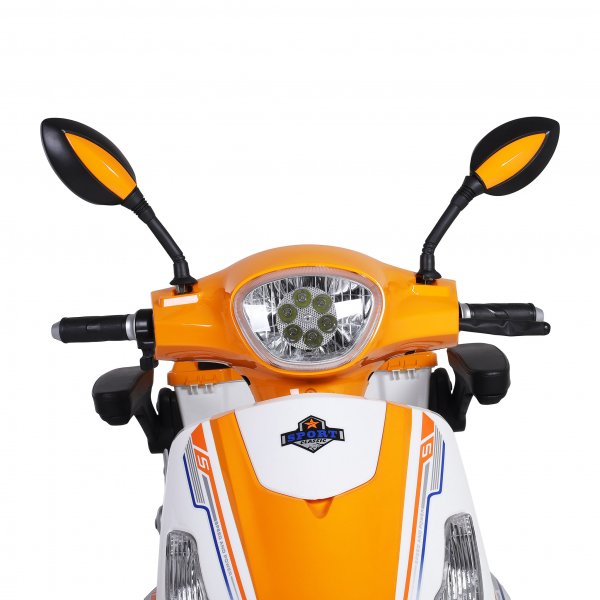 Promenadscooter 1100W | Terränghjul | Orange/Vit Promenadscooter 1100W | Terränghjul | Orange/Vit