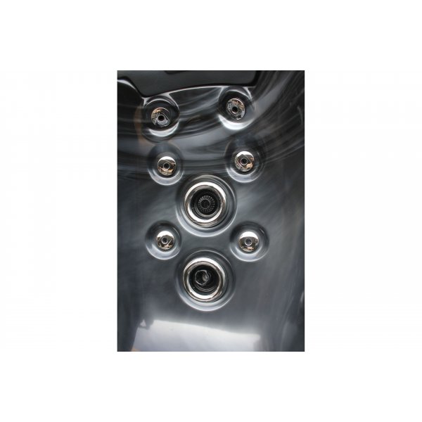 Mimas Spabad Svart | F�r 6 personer | 94 jets | Inklusive lock | LED-belysning | Lyfco