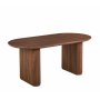 Matbord 180 cm i valn�t med r�fflade tr�ben | Callum