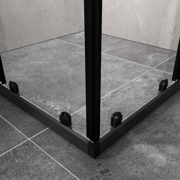 Duschhörna med skjutdörrar | 6mm säkerhetsglas | Modern design Duschhörna med skjutdörrar | 6mm säkerhetsglas | Modern design