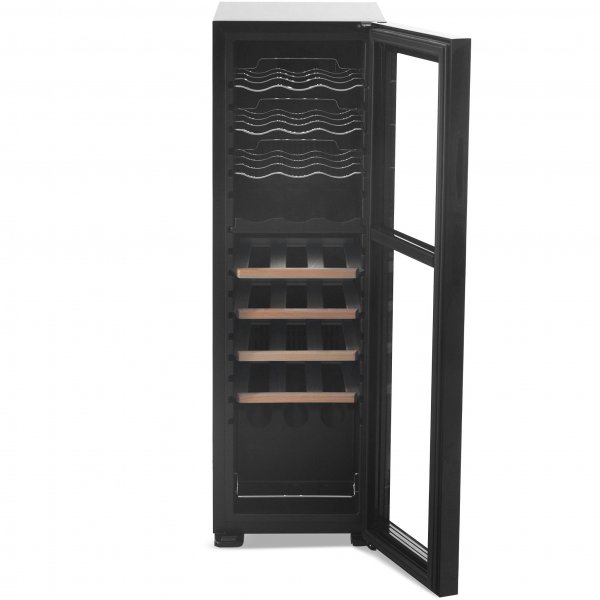 Vinkyl 27 flaskor | 2 kylzoner | Tystgående | Svart Vinkyl 27 flaskor | 2 kylzoner | Tystgående | Svart