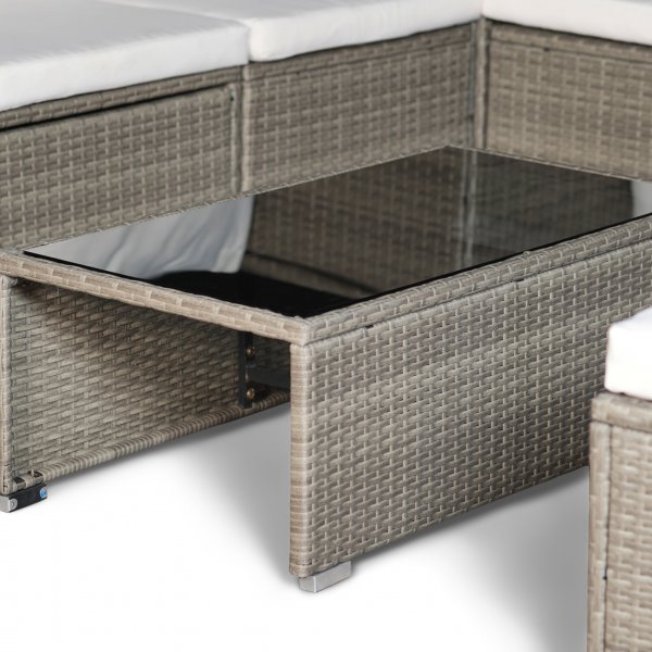 Exklusiv loungegrupp | Inbyggd förvaring | Brun konstrotting | Djursvik Exklusiv loungegrupp | Inbyggd förvaring | Brun konstrotting | Djursvik