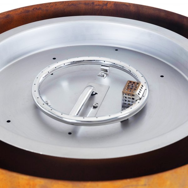 Gasoldriven eldstad i cortenstål | För utomhusmiljö | Dorotea Gasoldriven eldstad i cortenstål | För utomhusmiljö | Dorotea