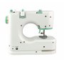 Symaskin elektrisk | 16 s�mmar & LED-belysning | Fotpedal f�r hemmabruk | Vit/Gr�n