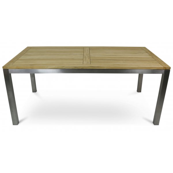 Boston bord i rostfritt stål och teak - FYNDVARA Boston bord i rostfritt stål och teak - FYNDVARA