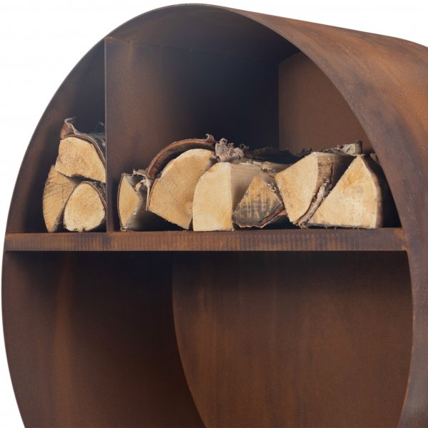 Vedställ 3mm cortenstål | Rund Vedställ 3mm cortenstål | Rund