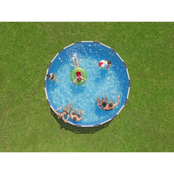 Bestway pool ovan mark Ø4,27m - 122cm djup | Steel Pro MAX (5612X) Bestway pool ovan mark Ø4,27m - 122cm djup | Steel Pro MAX (5612X)