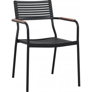 Pino stapelbar utestol - Svart / Beige Pino stapelbar utestol - Svart / Beige