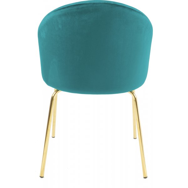 Giovani Velvet – Antikgrön sammetsstol med blanka mässingsben Giovani Velvet – Antikgrön sammetsstol med blanka mässingsben