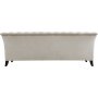 Chesterfieldsoffa 3-sits | Beige sammet, kallskum & avtagbar kl�dsel | Milton