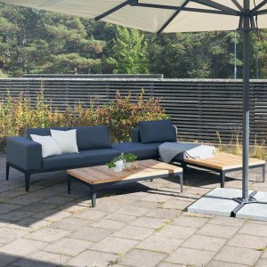 Loungegrupp för trädgården | Teak och aluminium | Lyfco Björkskär Loungegrupp för trädgården | Teak och aluminium | Lyfco Björkskär