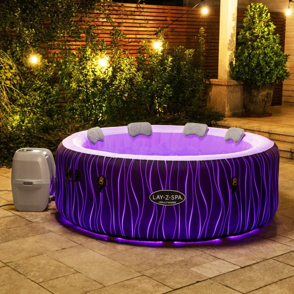 Lay-Z Spa Hollywood Airjet | Bestway uppblåsbart spabad 4-6 personer Lay-Z Spa Hollywood Airjet | Bestway uppblåsbart spabad 4-6 personer