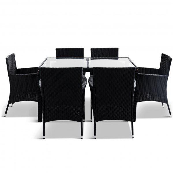 Matgrupp utembler | 6 stolar | Inklusive dynor