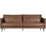 Soffa 3-sits | Cognacsfärgat ecoläder, metallben & modern design | Harpan Soffa 3-sits | Cognacsfärgat ecoläder, metallben & modern design | Harpan