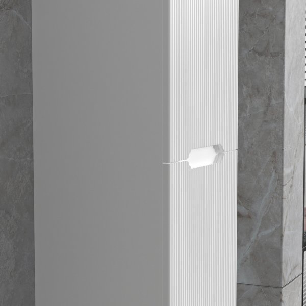 Högskåp badrum 160x35cm | Vägghängt | Tuba - Vit Högskåp badrum 160x35cm | Vägghängt | Tuba - Vit