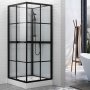 Duschkabin i rak industriell design - 6 mm skerhetsglas