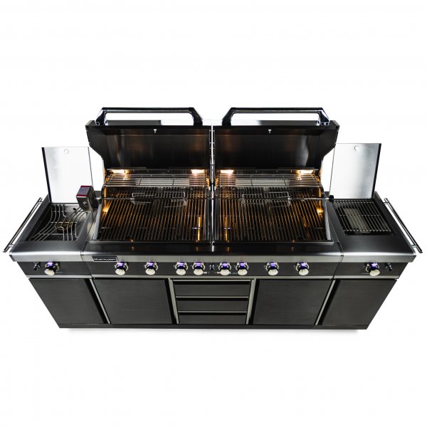 Dubbel gasolgrill med varmluftsfunktion | Denver Blackline Dubbel gasolgrill med varmluftsfunktion | Denver Blackline