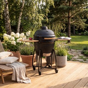 Kamado Grill | BBQ �55 cm | Svart