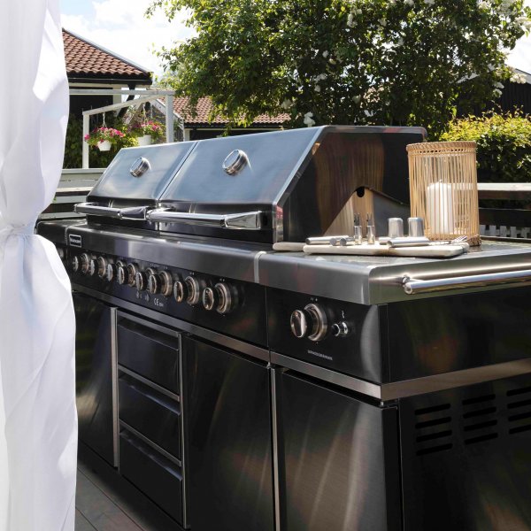 Dubbel gasolgrill med varmluftsfunktion | Denver Blackline Dubbel gasolgrill med varmluftsfunktion | Denver Blackline