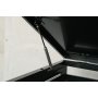 Soptunneskjul 1 krl | Lsbar | Gasfjder & ventilation | Mrkgr metall