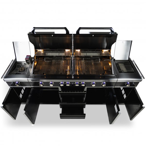 Dubbel gasolgrill med varmluftsfunktion | Denver Blackline Dubbel gasolgrill med varmluftsfunktion | Denver Blackline