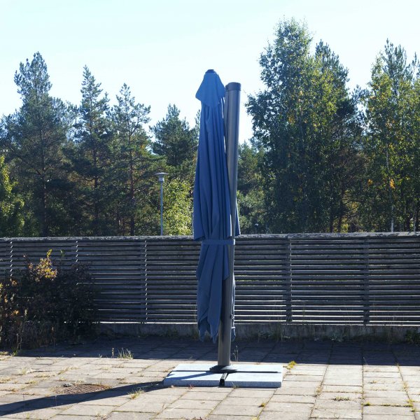 Rektangul�rt parasoll - Bl� 3x4m - FYNDVARA