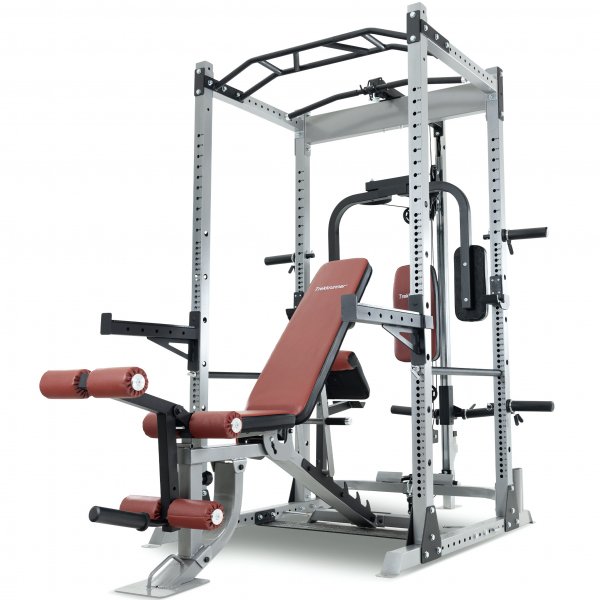 Skivstångsställning med träningsbänk Skivstångsställning med träningsbänk