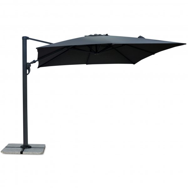 Premiumparasoll 3x3m | Fyrkantigt | Grå Premiumparasoll 3x3m | Fyrkantigt | Grå