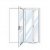 Vikd�rr altan 2,43x2,43 m | Aluminium vikparti med 5 mm h�rdat glas | Vit