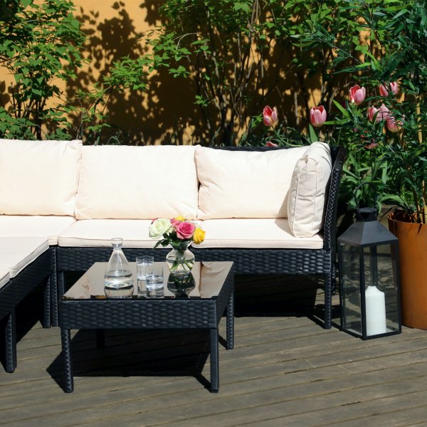 Hörnsoffa utemöbler i konstrotting | Lyfco Grebbestad Hörnsoffa utemöbler i konstrotting | Lyfco Grebbestad