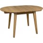 Matbord Ø90–130 cm | Utdragbart, oljad ek & oval design | Genova Matbord Ø90–130 cm | Utdragbart, oljad ek & oval design | Genova
