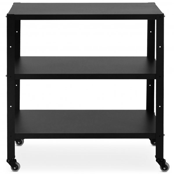 Lagerhylla med skåp och rullvagn Lagerhylla med skåp och rullvagn